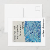 Shakespeare Friendship Quote Briefkaart (Voorkant / Achterkant)
