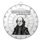 Shakespeare Funny Quote Dartbord (Voorkant)