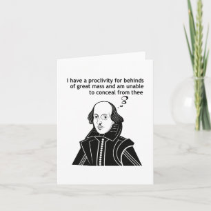 Shakespeare Funny Quote Kaart