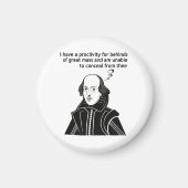 Shakespeare Funny Quote Magneet (Voorkant)