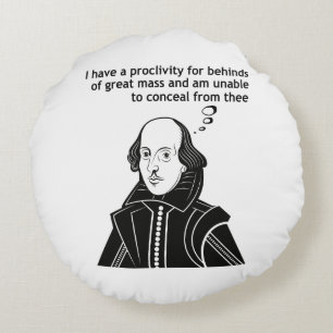 Shakespeare Funny Quote Rond Kussen
