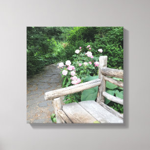 Shakespeare Garden Central Park Canvas Afdruk