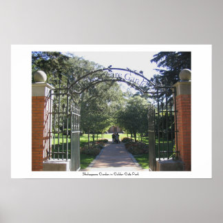 Shakespeare Garden in Golden Gate Park Poster