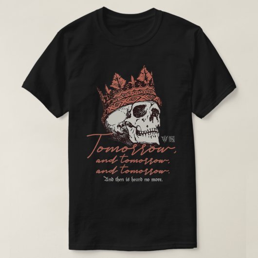 Shakespeare Gifts Macbeth Tomorrow Speech Cool T-shirt (Design voorkant)