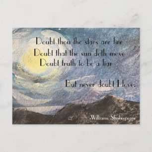 Shakespeare Hamlet Briefkaart