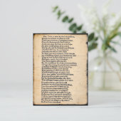 Shakespeare Hamlet Soliloquy Briefkaart (Staand voorkant)