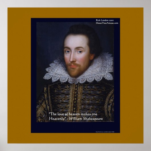 Shakespeare "Hemelse Liefde" Poster Prints (Voorkant)