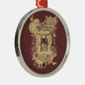 Shakespeare Henry V Quarto Front Piece Metalen Ornament (Rechts)