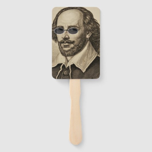 Shakespeare in Zonnebril Cool Bard Fan Handwaaier (Achterkant)