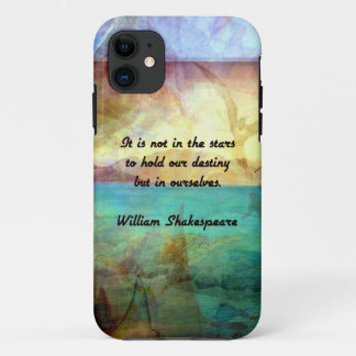 Shakespeare Inspirerend Citaat over bestemming iPhone 11 Hoesje