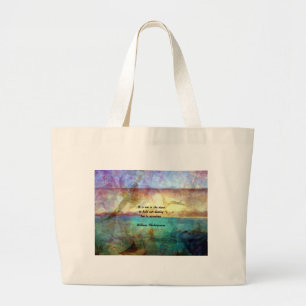 Shakespeare Inspirerend Citaat over bestemming Grote Tote Bag