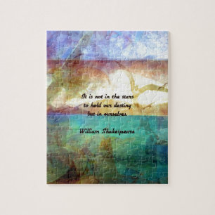 Shakespeare Inspirerend Citaat over bestemming Legpuzzel