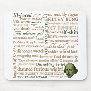 Shakespeare Insults Collectie Muismat
