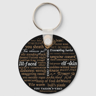 Shakespeare Insults Collectie Sleutelhanger