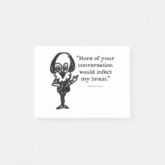 Shakespeare Insults Coriolinus Post-it® Notes (Voorkant)