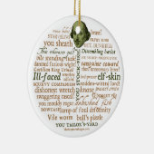 Shakespeare Insults Ornament (Rechts)