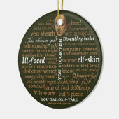 Shakespeare Insults Ornament (Links)