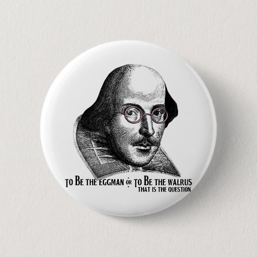 Shakespeare Lennon II Ronde Button 5,7 Cm (Voorkant)