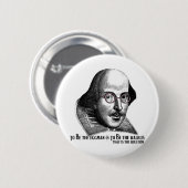 Shakespeare Lennon II Ronde Button 5,7 Cm (Voorkant /achterkant)