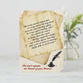 Shakespeare Liefde Citaten Bruiloft Uitnodiging (Staand voorkant)