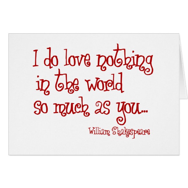 shakespeare liefde rood (Voorkant Horizontaal)