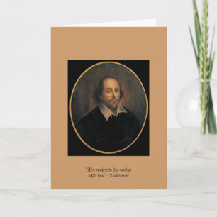 Shakespeare "Liefde Vertroost" Wenskaart Kaart