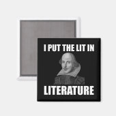 Shakespeare Literature Fan Funny Magneet (Voorkant / Achterkant)