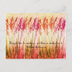 Shakespeare Madness Quote Briefkaart