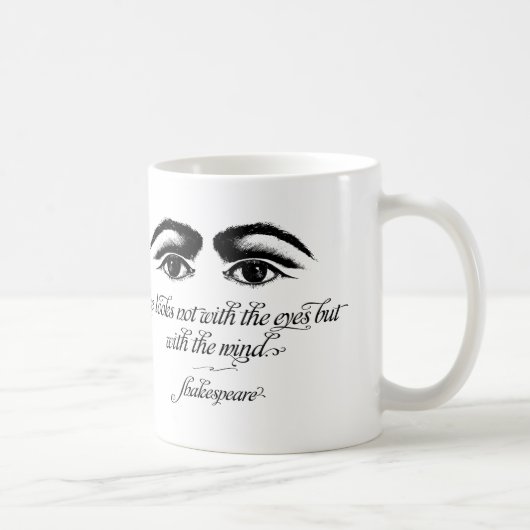 Shakespeare Mok, Love Ziet er niet uit met Eyes Koffiemok (Rechts)