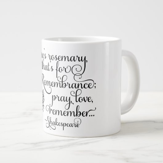 Shakespeare Mok, Rosemary for Herembrance, Hamlet Extra Grote Mok (Voorkant rechts)