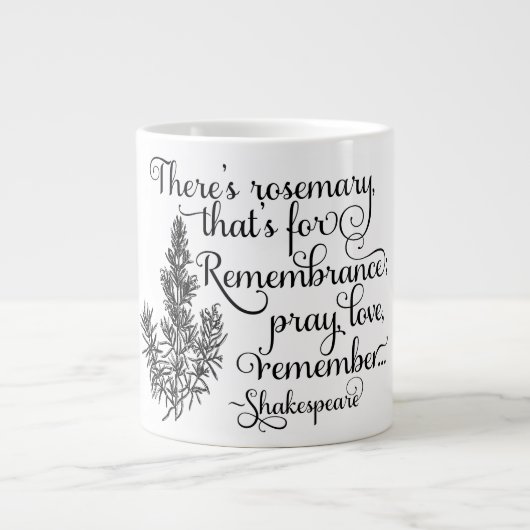 Shakespeare Mok, Rosemary for Herembrance, Hamlet Extra Grote Mok (Voorkant)