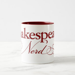 Shakespeare Nerd-mok koffie Tweekleurige Koffiemok
