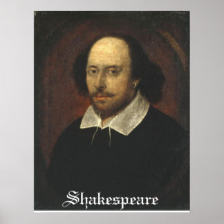 Shakespeare op een poster