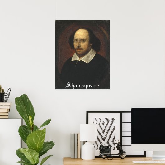 Shakespeare op een poster (Thuiskantoor)