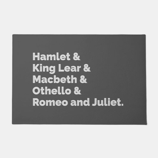 Shakespeare Plays I Deurmat (Voorkant)