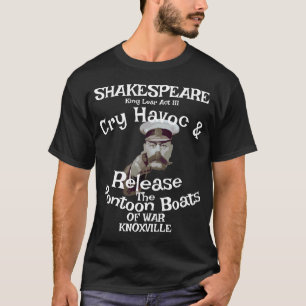 Shakespeare Pontoonboten Oorlog Knoxville T-shirt