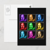 Shakespeare Pop Art Briefkaart (Voorkant / Achterkant)