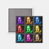 Shakespeare Pop Art Magneet (Voorkant / Achterkant)