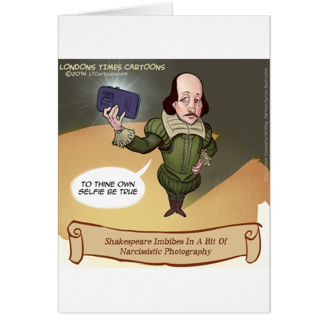 Shakespeare Prend un Selfie Drôle (Devant)
