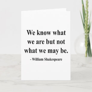 Shakespeare Quote 3a Kaart