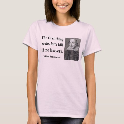 Shakespeare Quote 4b T-shirt (Voorkant)
