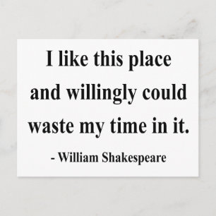 Shakespeare Quote 6a Briefkaart