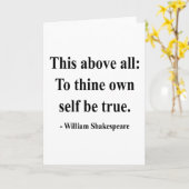 Shakespeare Quote 8a Kaart (Gele Bloem)