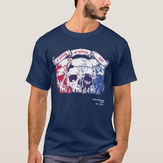 Shakespeare Quote, een groep van oneindige Jest T-shirt (Voorkant)