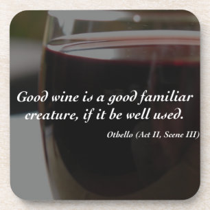 Shakespeare Quote Good Wine Onderzetter