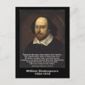 Shakespeare Quote ~ Julius Caesar Briefkaart (Voorkant)