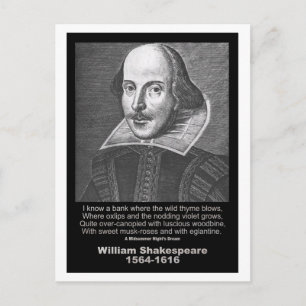 Shakespeare Quote MidSummer Night's Dream Briefkaart