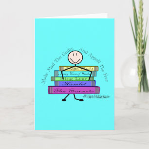Shakespeare Quote Stick People Design Kaart