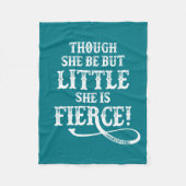 Shakespeare Quote Typography Fierce Fleece Deken (Voorkant)