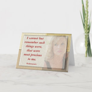 Shakespeare Quote - Wenskaart Bedankkaart